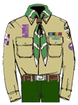 Scouts uniform hemd